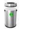 Alpine Industries Round Indoor Metal Can, Stainless Steel Brushed, Stainless Steel/Plastic ALP470-65L-CO - alternate 6